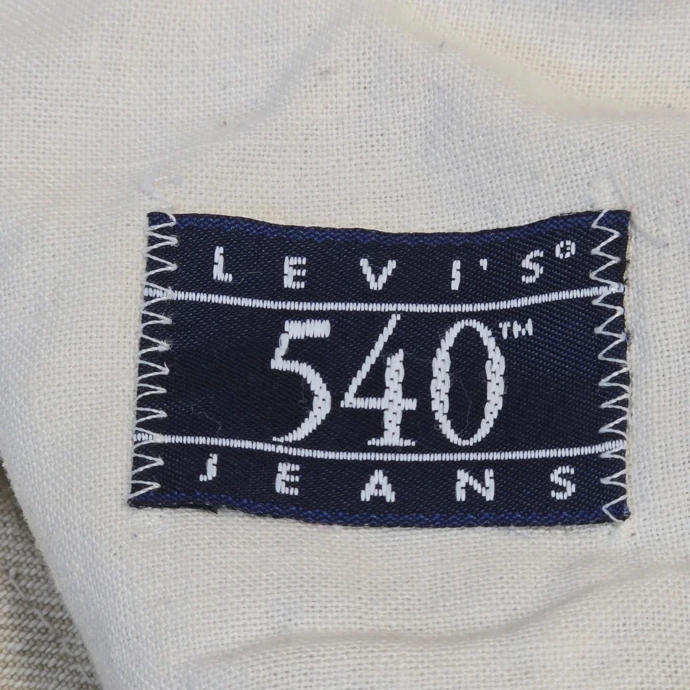 Vintage‎ 1991 Levis 540 Relaxed Fit Jeans Tan Khaki Denim Made in USA Mens 38x32